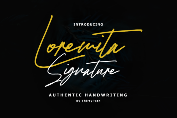 Loremita Signature Font Poster 1