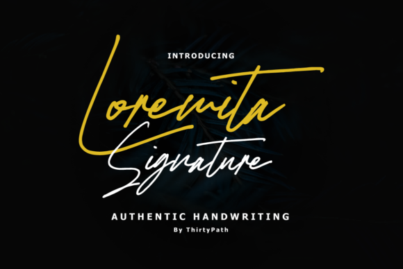 Loremita Signature Font Loremita Signature Font Poster 1