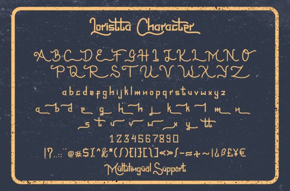 Loristta Font Poster 9