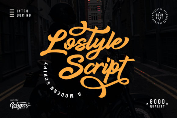 Lostyle Script Font Poster 1