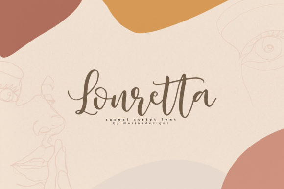 Louretta Font Poster 1