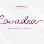 Lovadea Font Poster 7