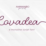 Lovadea Font Poster 7