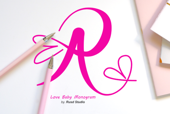 Love Baby Monogram Font