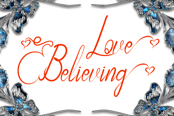 Love Believing Font Poster 1