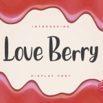 Love Berry Font Poster 1