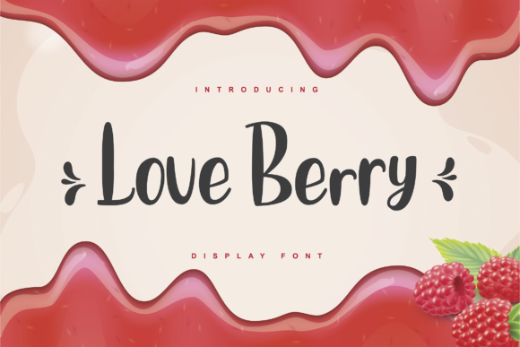 Love Berry Font Poster 1