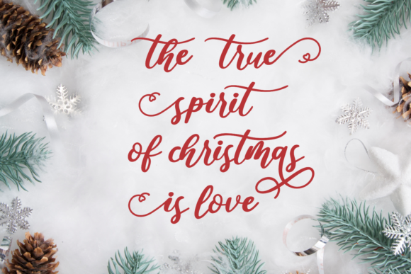 Love Christmas Font Poster 2