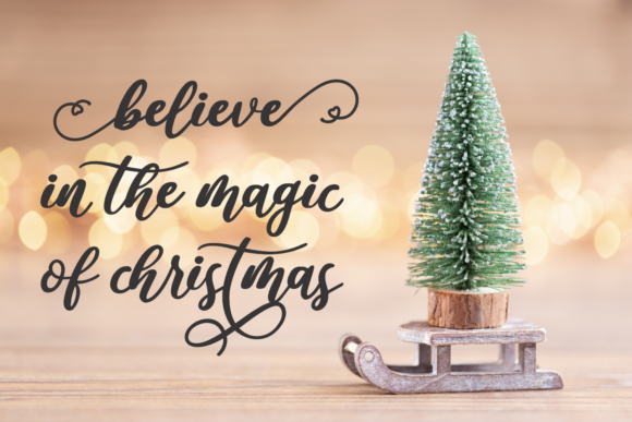 Love Christmas Font Poster 3