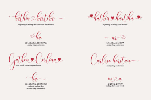 Love Derlina Font Poster 2