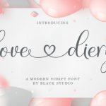 Love Diery Font Poster 1