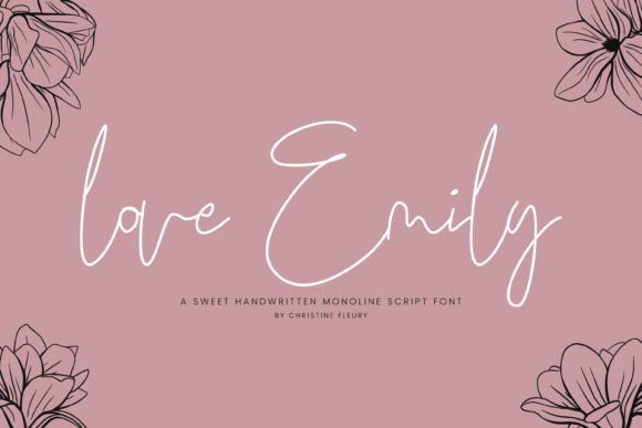 Love Emily Font Poster 1