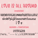 Love is All Around Font Poster 3