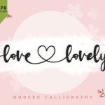 Love Lovely Font Poster 1