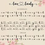 Love Lovely Font Poster 10