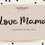 Love Mama Font Poster 7