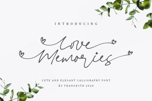 Love Memories Font Poster 1