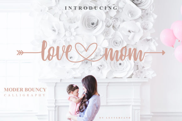 Love Mom Font Poster 1