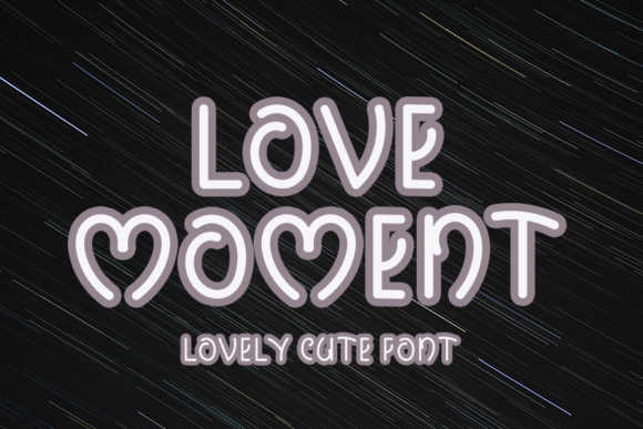 Love Moment Font Poster 1