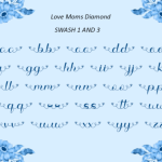 Love Moms Diamond Font Poster 9