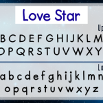 Love Star Font Poster 3