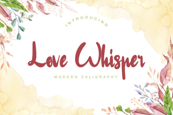 Love Whisper Font Poster 1