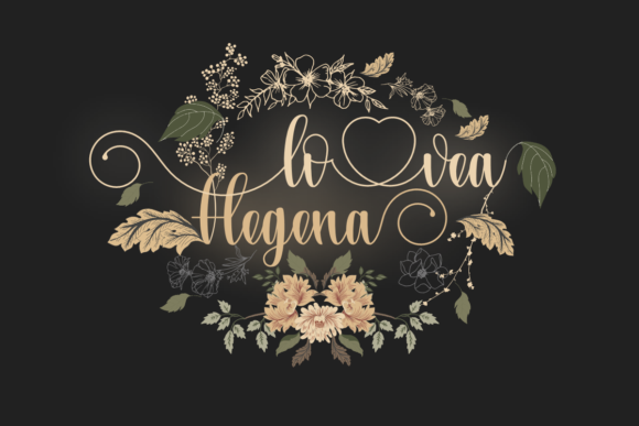 Lovea Hegena Font Poster 1