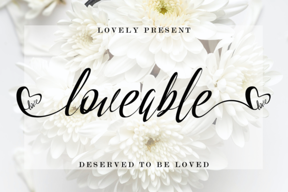 Loveable Font Poster 1