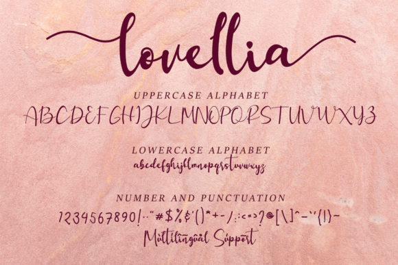 Lovellia Font Poster 9