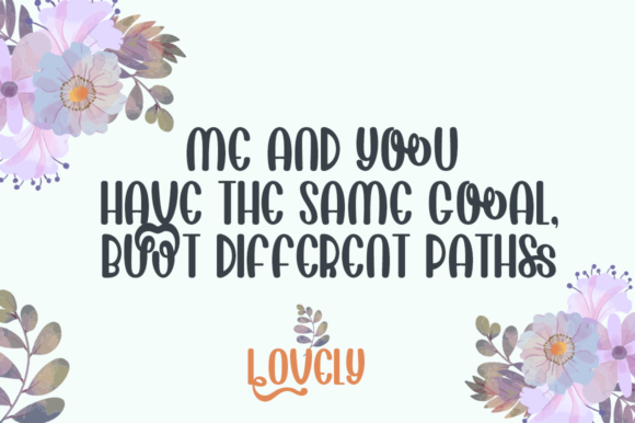 Lovely Font Poster 2
