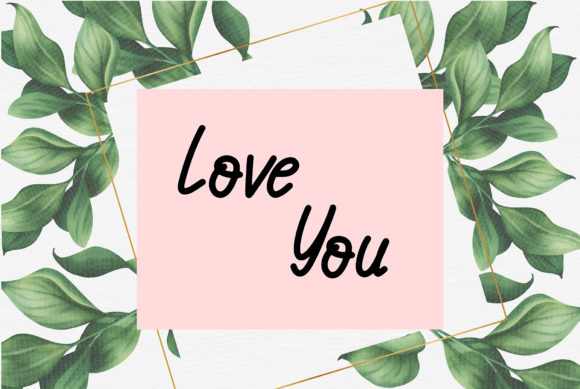 Lovely Font Poster 2
