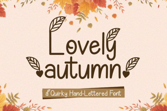 Lovely Autumn Font Poster 1