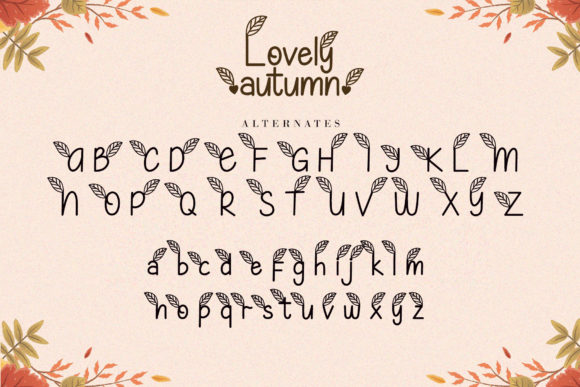 Lovely Autumn Font Poster 11