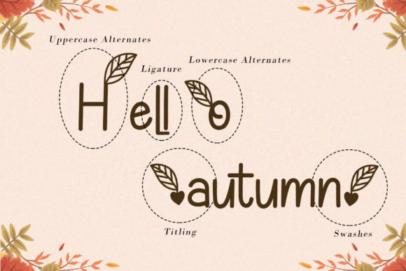 Lovely Autumn Font Poster 8