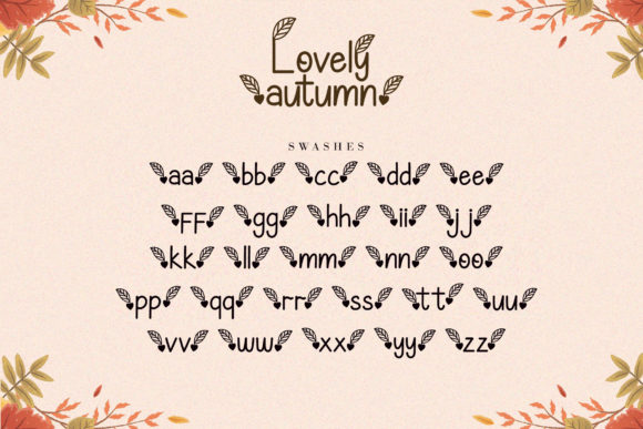 Lovely Autumn Font Poster 10
