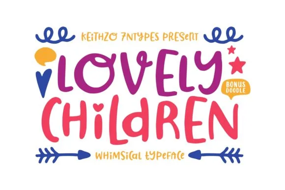 Lovely Children Font Lovely Children Font Poster 1