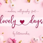 Lovely Days Font Poster 1