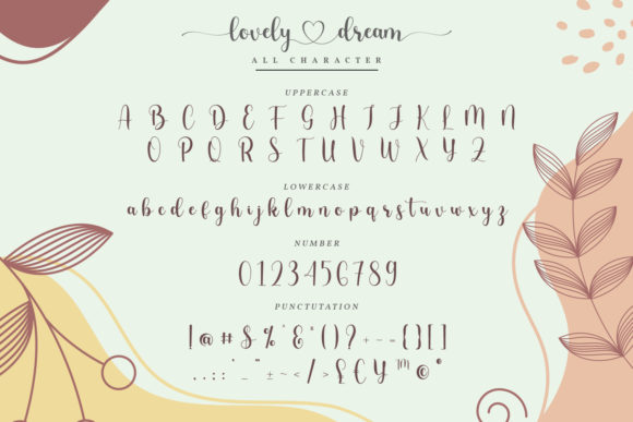 Lovely Dream Font Poster 6