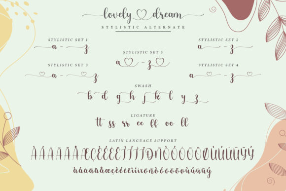 Lovely Dream Font Poster 7