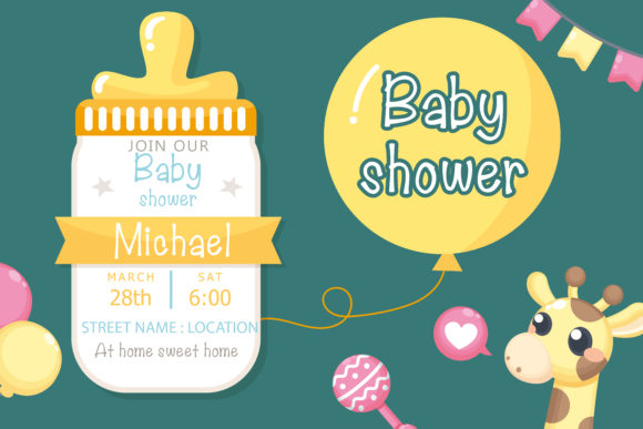 Lovely Giraffe Font Poster 2