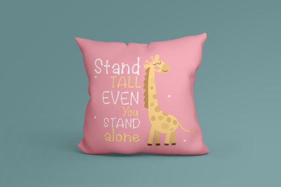 Lovely Giraffe Font Poster 4