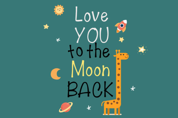 Lovely Giraffe Font Poster 5