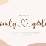 Lovely Girly Font Poster 1