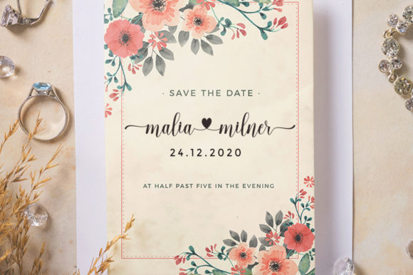 Lovely Heart Font Poster 2
