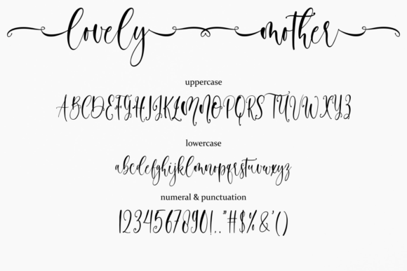 Lovely Mother Font Poster 8