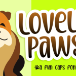 Lovely Paws Font Poster 1