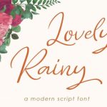 Lovely Rainy Font Poster 1