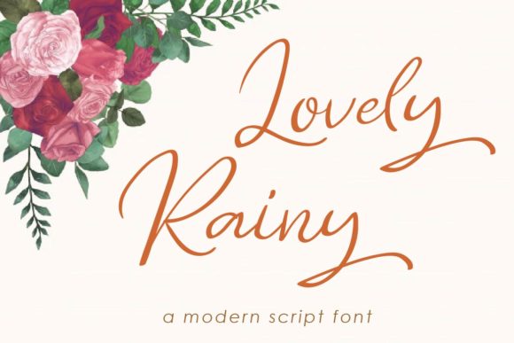 Lovely Rainy Font Poster 1