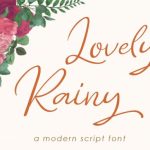 Lovely Rainy Font Poster 12