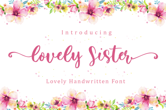 Lovely Sister Font Poster 1